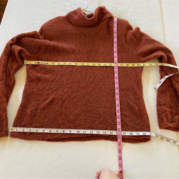 Vintage 90s Granny Pullover Sweater Womens Size XXL Boxy Boucle Knit Turtleneck - Picture 8 of 9